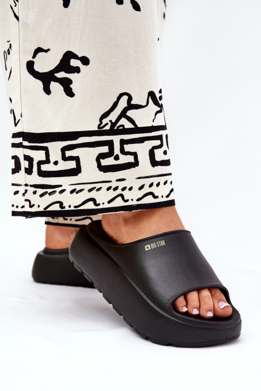 Zapatillas ligeras zapatillas de mujer con una plataforma Big Star RR274A567 de color negro