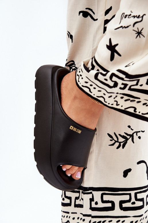 Zapatillas ligeras zapatillas de mujer con una plataforma Big Star RR274A567 de color negro