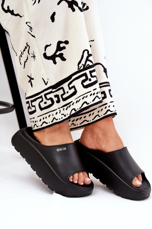 Zapatillas ligeras zapatillas de mujer con una plataforma Big Star RR274A567 de color negro