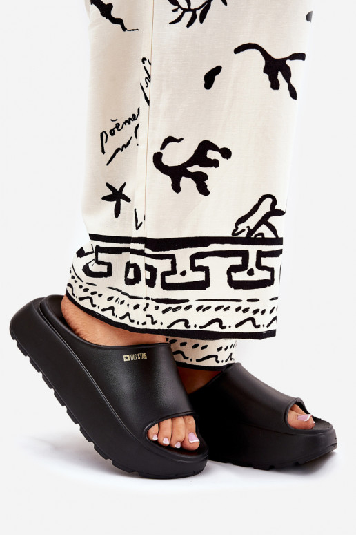 Zapatillas ligeras zapatillas de mujer con una plataforma Big Star RR274A567 de color negro