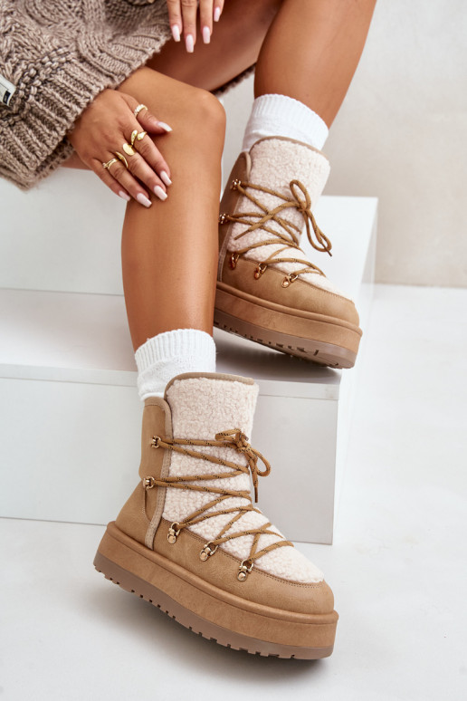 Botas de nieve para mujer con... Botas de nieve para mujer con...