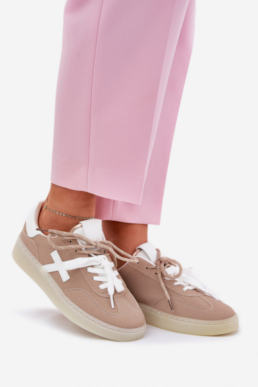 Bajo zapatillas Femenino beige Zelevelis