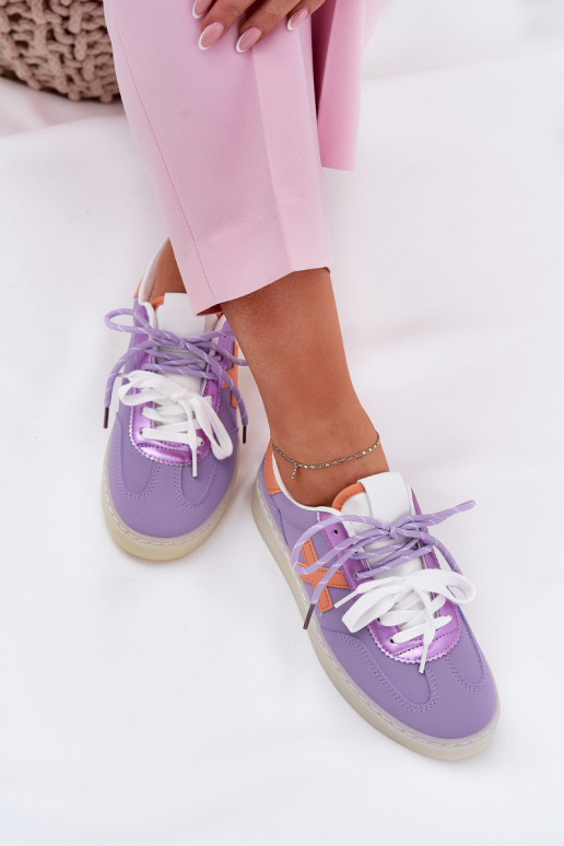 Bajo zapatillas Femenino color violeta Zelevelis