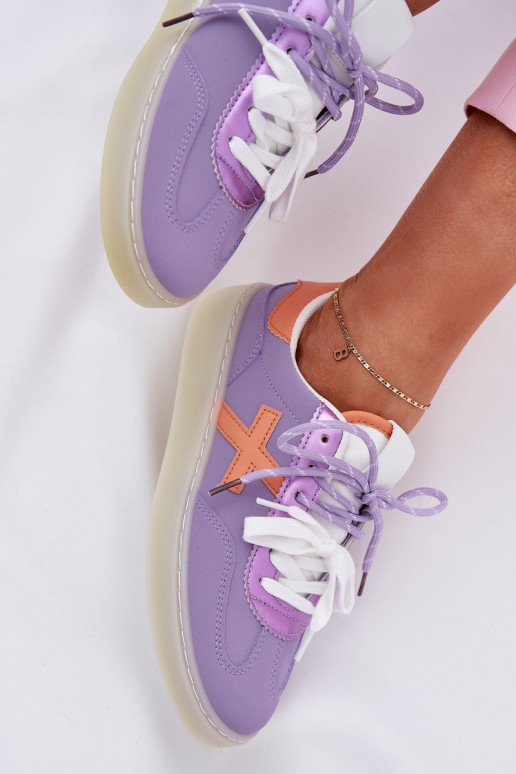 Bajo zapatillas Femenino color violeta Zelevelis