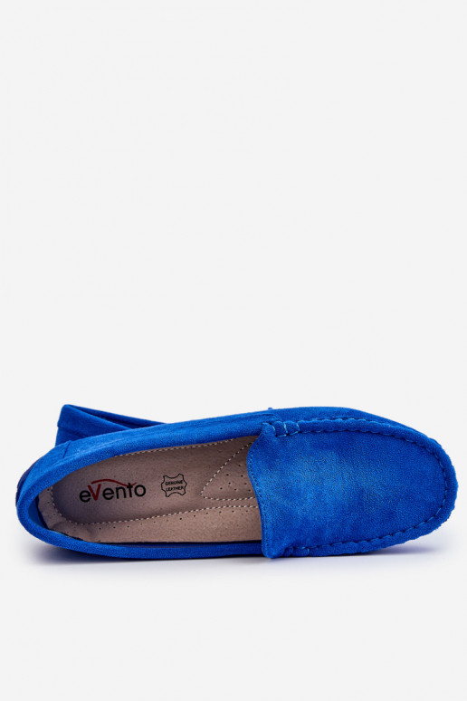 Mocasines de ante Femenino color azul Morreno Mocasines de ante Femenino color azul Morreno