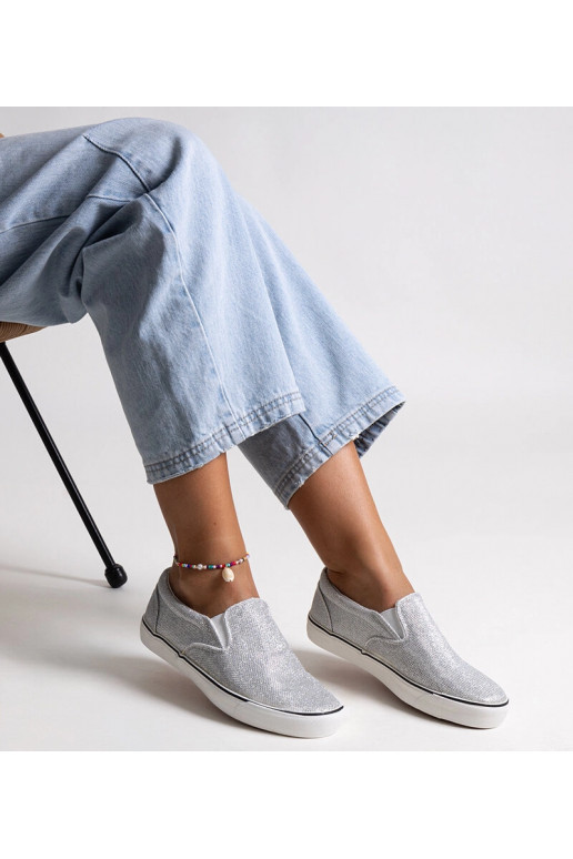 Tenisówki plateadas brillantes Lublubah