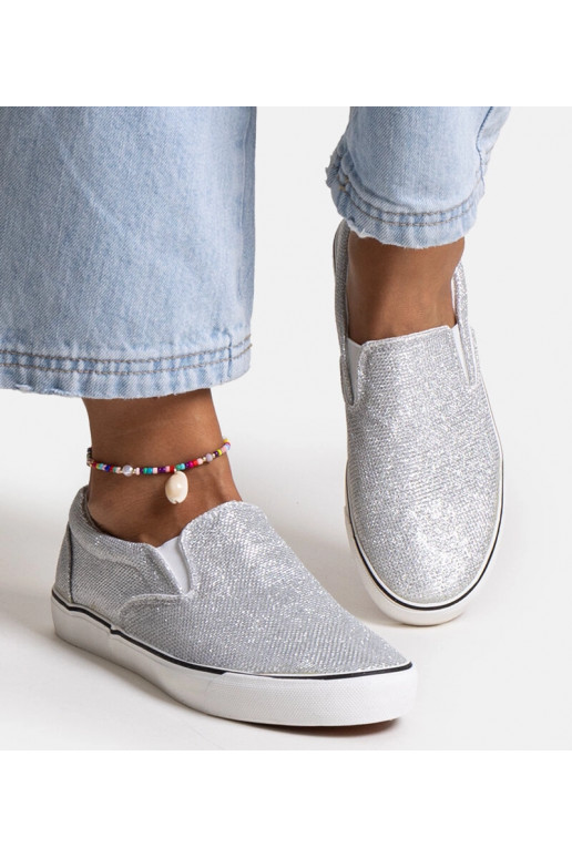 Tenisówki plateadas brillantes Lublubah