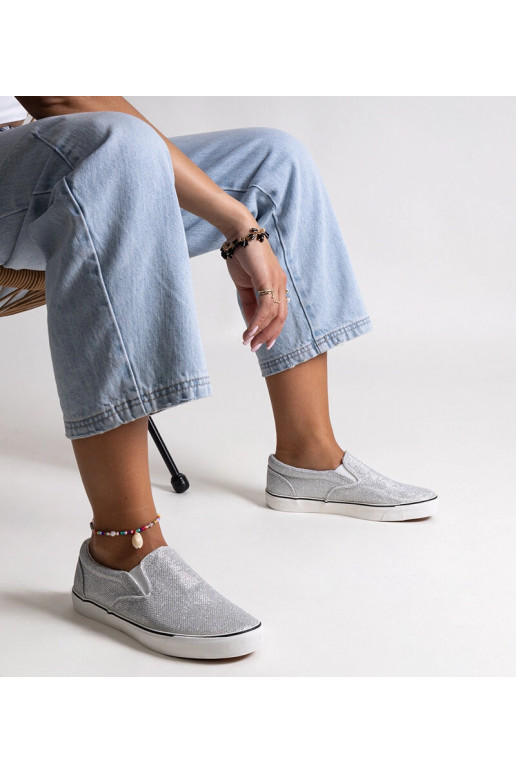 Tenisówki plateadas brillantes Lublubah