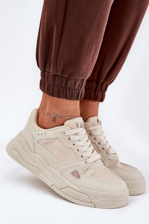 Femenino Zapatillas modelo zapatos. Big Star NN274668 beige