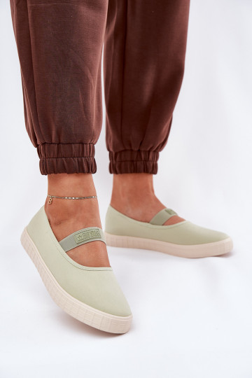 Zapatos de mujer Big Star NN274604 color verde claro