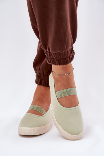 Zapatos de mujer Big Star NN274604 verde claro 2