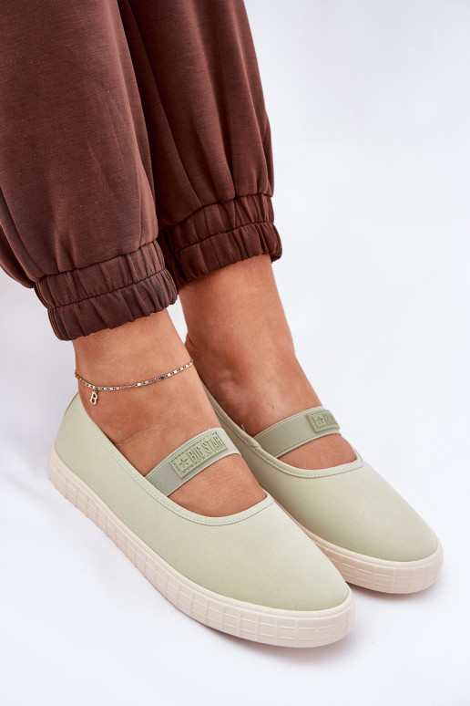 Zapatos de mujer Big Star NN274604 verde claro