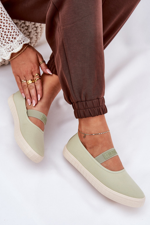 Zapatos de mujer Big Star NN274604 verde claro