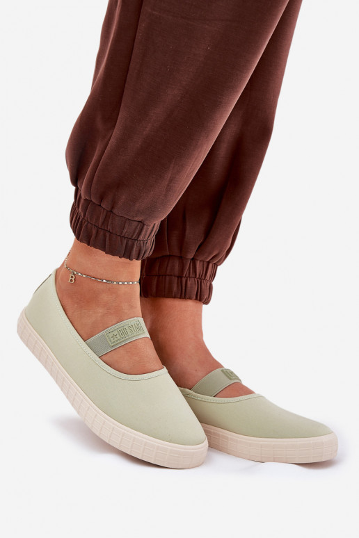 Zapatos de mujer Big Star NN274604 verde claro