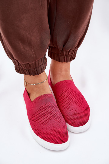 Zapatillas deportivas Slip-on para mujer Big Star FF274A605 color rosa