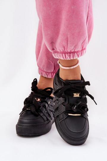 Zapatillas deportivas de piel sintética con plataforma 2