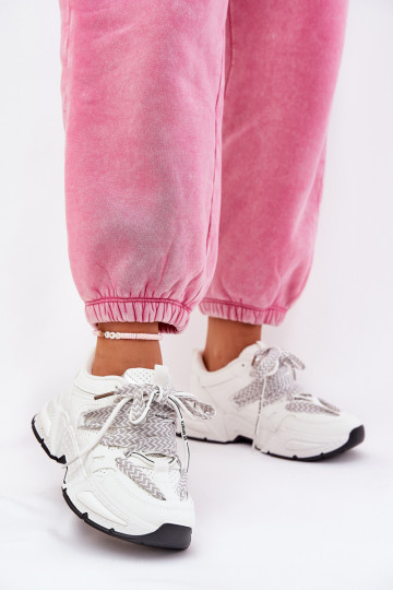 Zapatillas modelo zapatos. zapatillas Femenino Z PodAójnym atándosem el color blanco Efobell