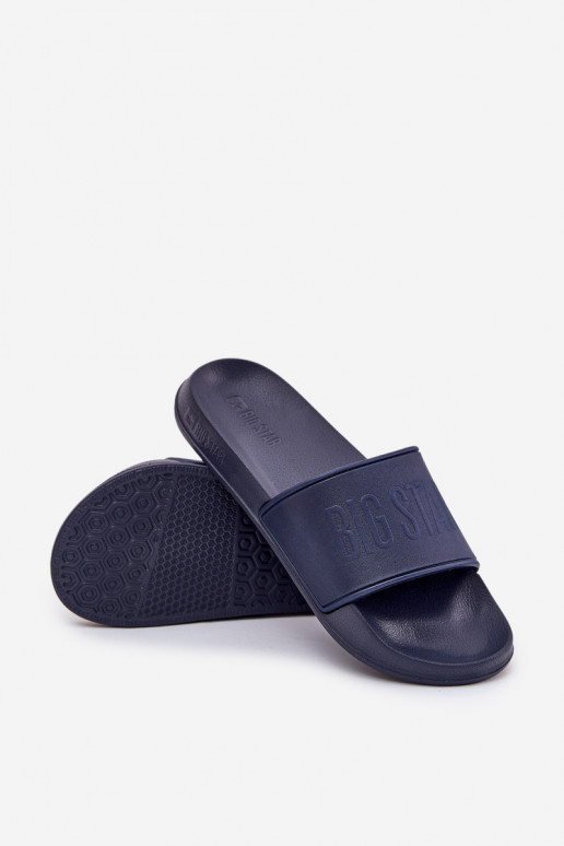 Pantuflas ligeras de espuma Tiene quesculino Big Star MM174323 azul oscuro