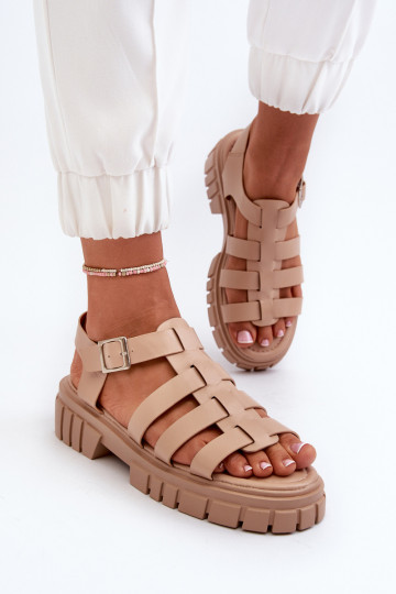 sandalias Femenino beige Rosarose