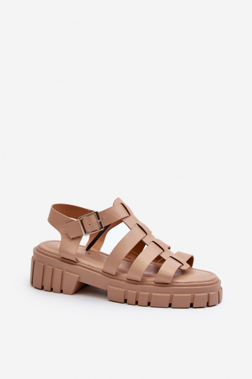 sandalias Femenino beige Rosarose