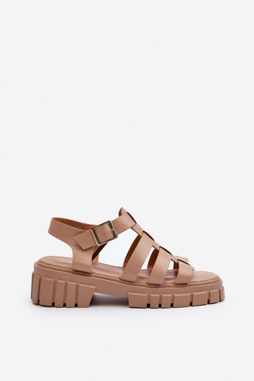 sandalias Femenino beige Rosarose