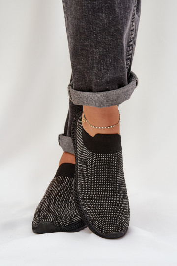 Un modelo convincente zapatillas Femenino Con decoración D&A TEN121 de color negro 2