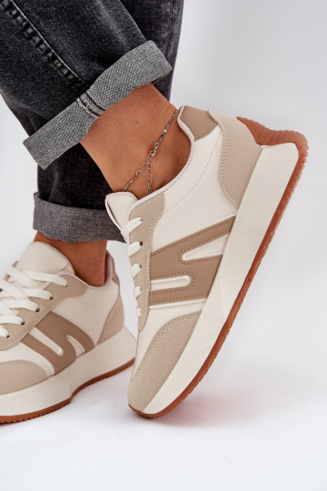 zapatillas Femenino con una plataforma beige Emidi 2