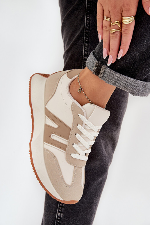 zapatillas Femenino con una plataforma beige Emidi zapatillas Femenino con una plataforma beige Emidi