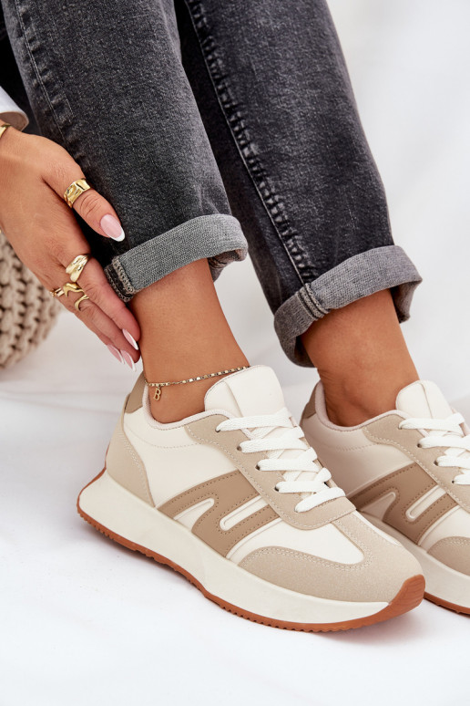 zapatillas Femenino con una plataforma beige Emidi zapatillas Femenino con una plataforma beige Emidi