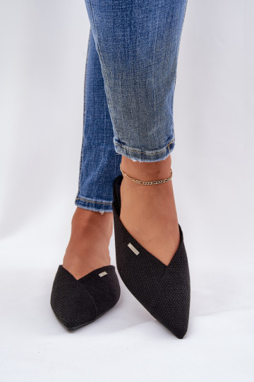 zapatillas de mujer Ze Szpiczastymi Noskami Big Star RR274210 de color negro