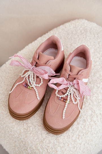 Zapatillas modelo batai Mujer con plataforma y bonitos detalles color rosa Vinness