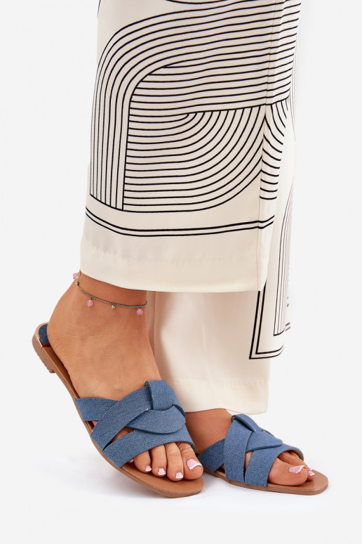 isósceles zapatillas de mujer Z Przeplatającymi Się Paskami Tiene queterial vaquero Selaenor