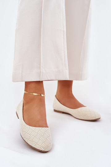 bailarinas apartamento de mujeres con brillo color dorado Tatorelis