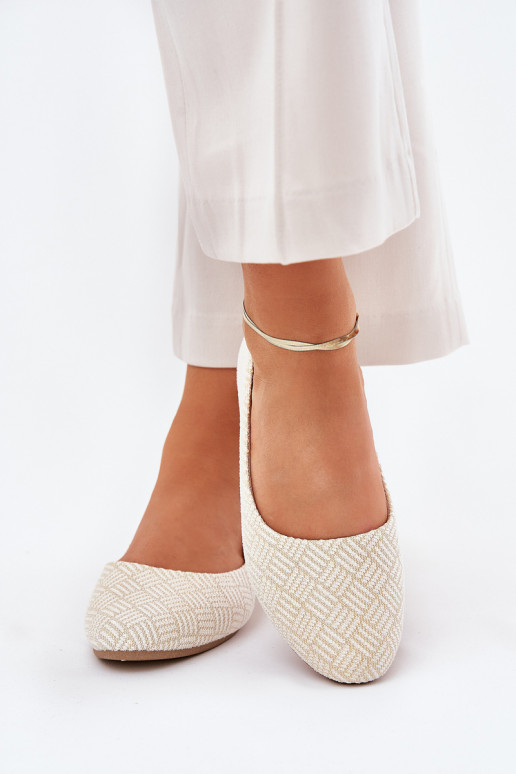 bailarinas apartamento de mujeres con brillo color dorado Tatorelis