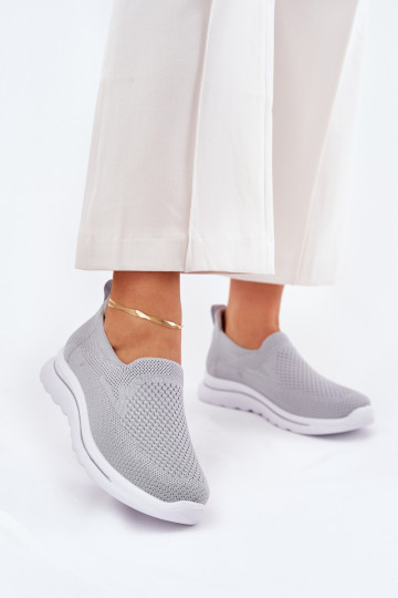 Zapatillas deportivas de mujer de modelo slip-on color gris Adiora 2