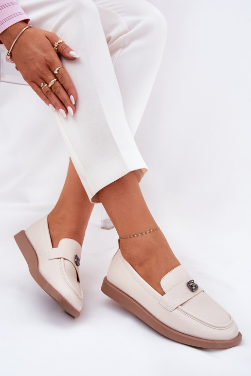 mocasines de mujer Estilo elegante Con decoraciones Pequeñom Detalem Vinceza 62208 beige mocasines de mujer Estilo elegante Con decoraciones Pequeñom Detalem Vinceza 62208 beige