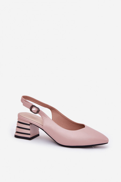 Sandalias de mujer con tacones Ze Szpiczastymi Noskami Vinceza 62217 color rosa Sandalias de mujer con tacones Ze Szpiczastymi Noskami Vinceza 62217 color rosa