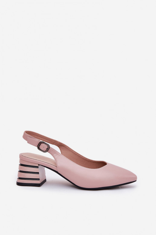 Sandalias de mujer con tacones Ze Szpiczastymi Noskami Vinceza 62217 color rosa Sandalias de mujer con tacones Ze Szpiczastymi Noskami Vinceza 62217 color rosa