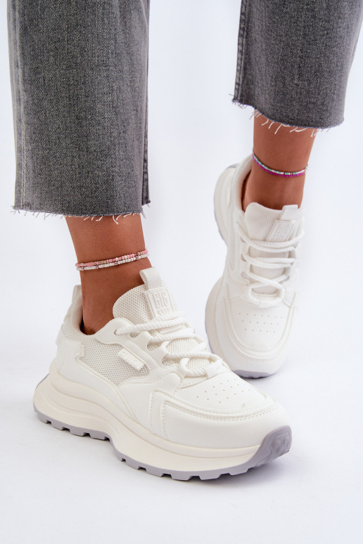 Zapatillas modelo zapatos. Femenino HI-POLY SYSTEM Big Star NN274A107 el color blanco Zapatillas modelo zapatos. Femenino HI-POLY SYSTEM Big Star NN274A107 el color blanco