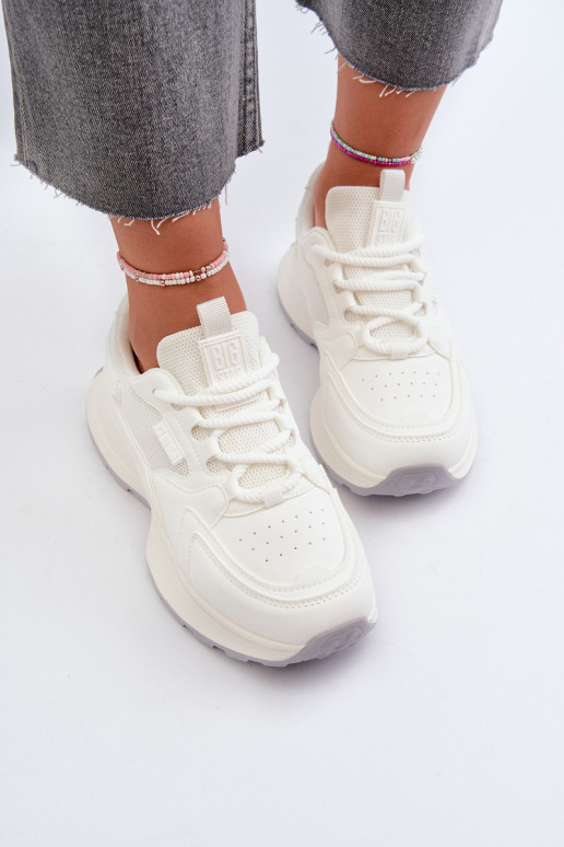 Zapatillas modelo zapatos. Femenino HI-POLY SYSTEM Big Star NN274A107 el color blanco Zapatillas modelo zapatos. Femenino HI-POLY SYSTEM Big Star NN274A107 el color blanco