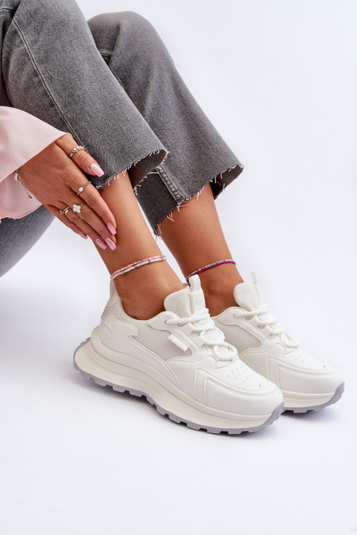 Zapatillas modelo zapatos. Femenino HI-POLY SYSTEM Big Star NN274A107 el color blanco Zapatillas modelo zapatos. Femenino HI-POLY SYSTEM Big Star NN274A107 el color blanco