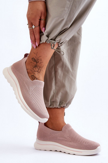 Zapatillas de deporte de mujer modelo slip-on color rosa Adiora 2