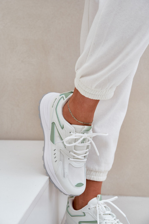 Zapatillas deportivas para mujer Big Star NN274A095 HI-POLY SYSTEM color blanco-verde