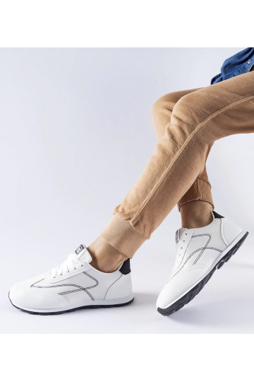 Zapatillas deportivas blanco y negro Pinarella 2