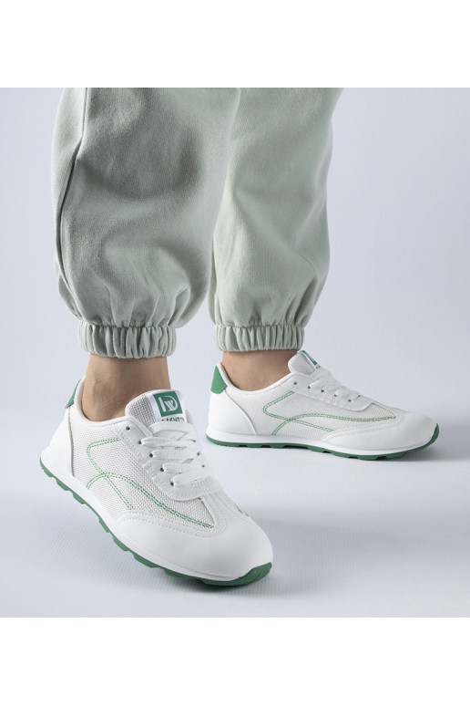 Zapatillas deportivas blanco y verde... Zapatillas deportivas blanco y verde...