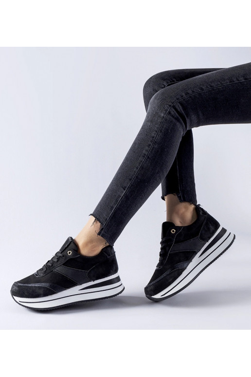 Sneakers negras con plataforma Nutter