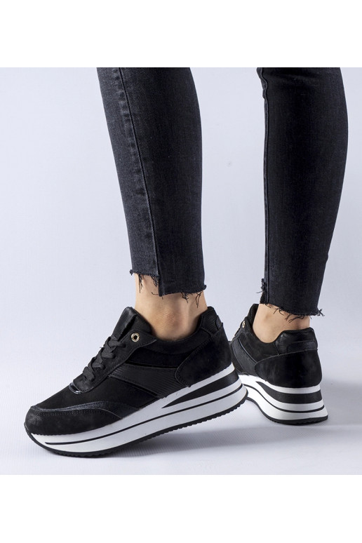 Sneakers negras con plataforma Nutter